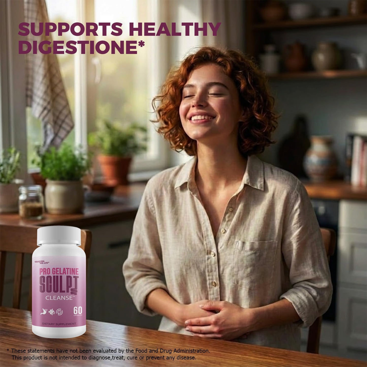 True You Health Pro Gelatine Sculpt Cleanse Capsules, 60 Count
