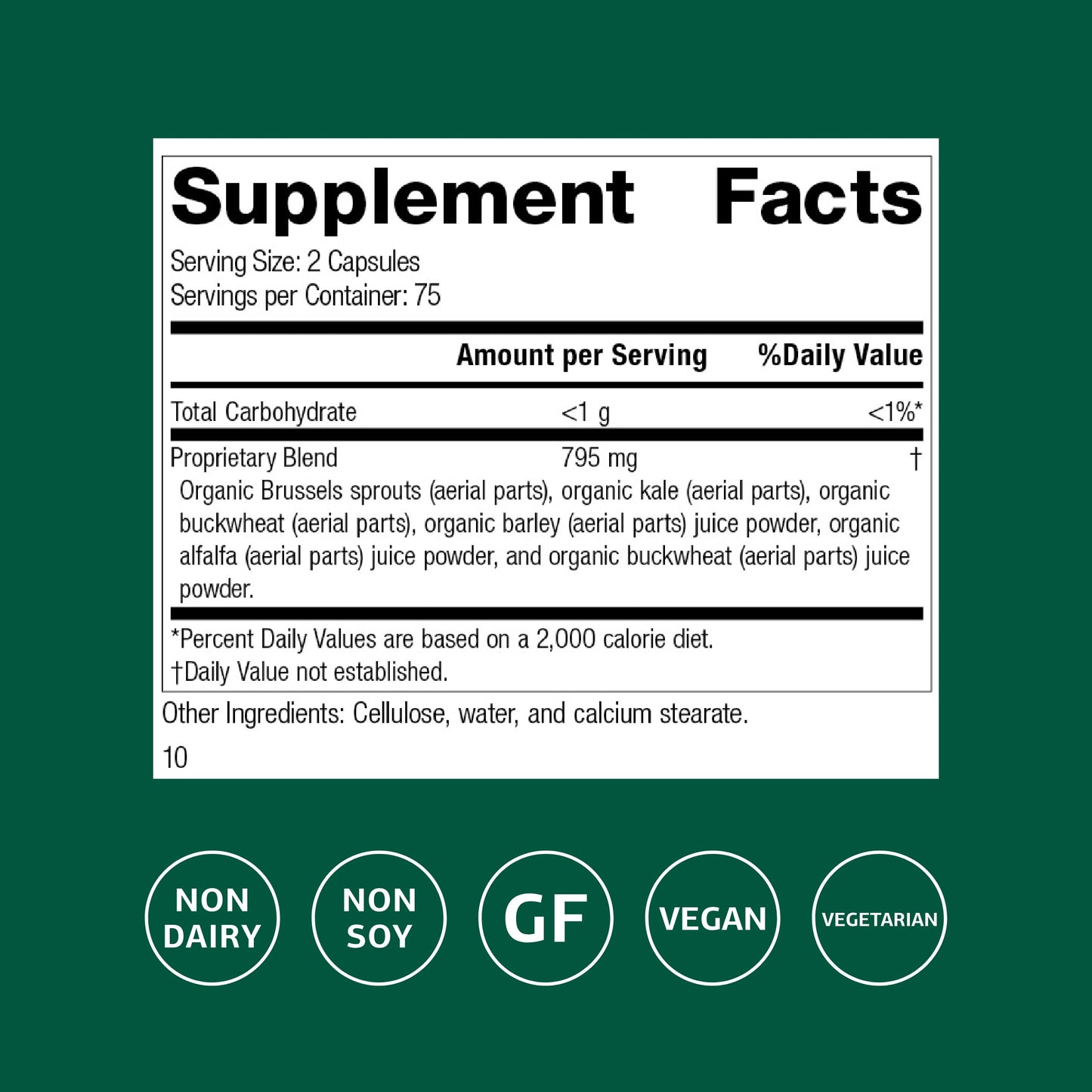 Standard Process Inc. SP Green Food Capsule, 150 Capsules