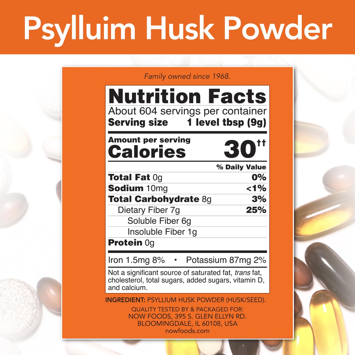 NOW Foods Psyllium Husk Powder 192