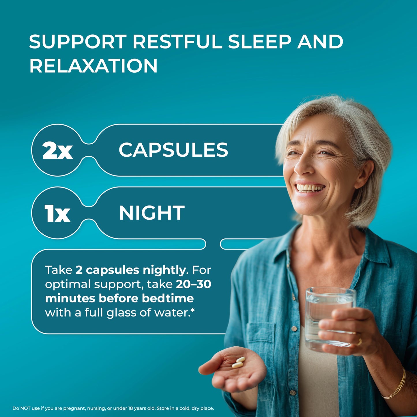 PUREHEALTH RESEARCH Sleep Formula Capsule, 60 Capsules