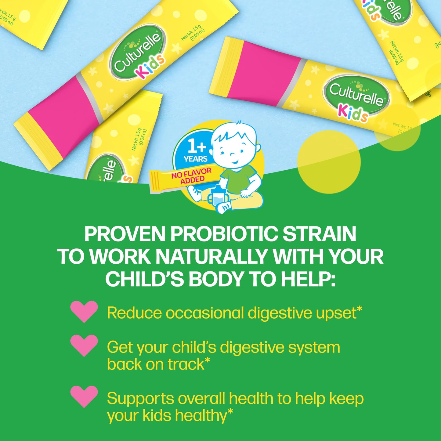 Culturelle Kids Daily Probiotic Packets Powder 30 Count