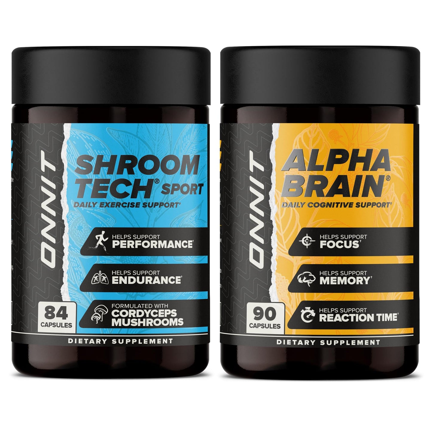 ONNIT Alpha Brain & Shroom Tech Sport Bundle Capsules 174