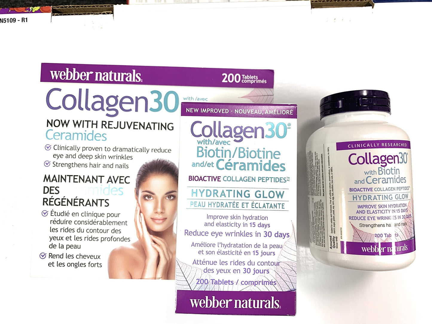 Webber Naturals Collagen 30 with Biotin and Ceramides 200 Tablets