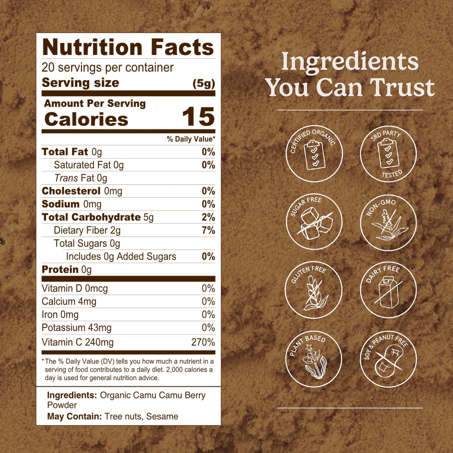 Organic Traditions Camu Camu Powder 1