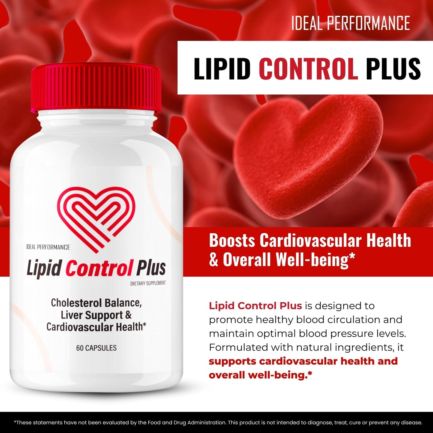 Ideal Performance Lipid Control Plus Capsules 120 Capsules