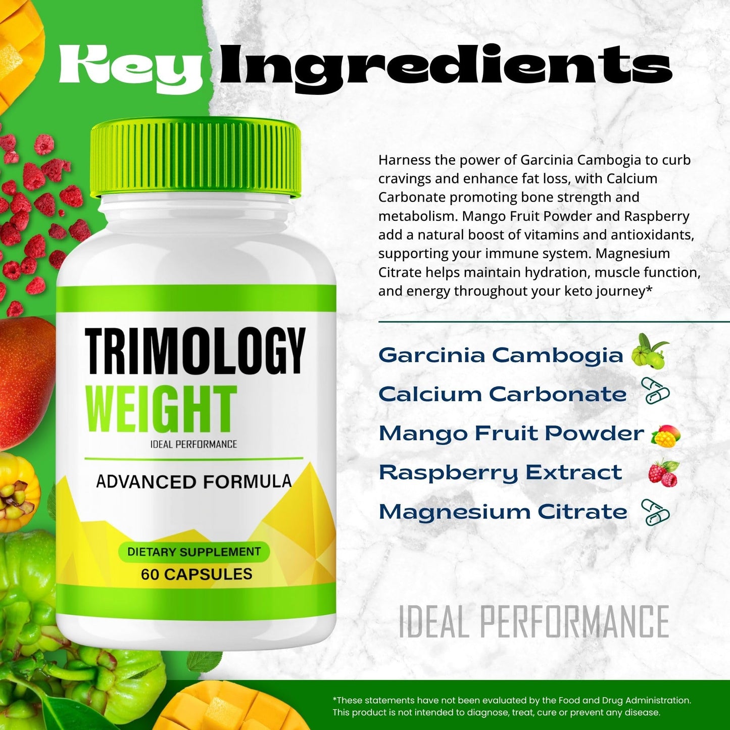 IDEAL PERFORMANCE Trimology Weight 180 Capsules