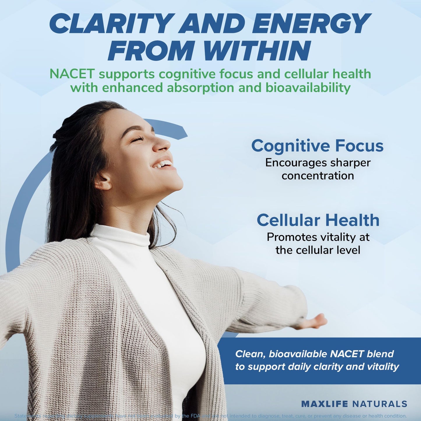 MAXLIFE NATURALS NACET N-Acetyl L-Cysteine Ethyl Ester Capsules, 60 Count
