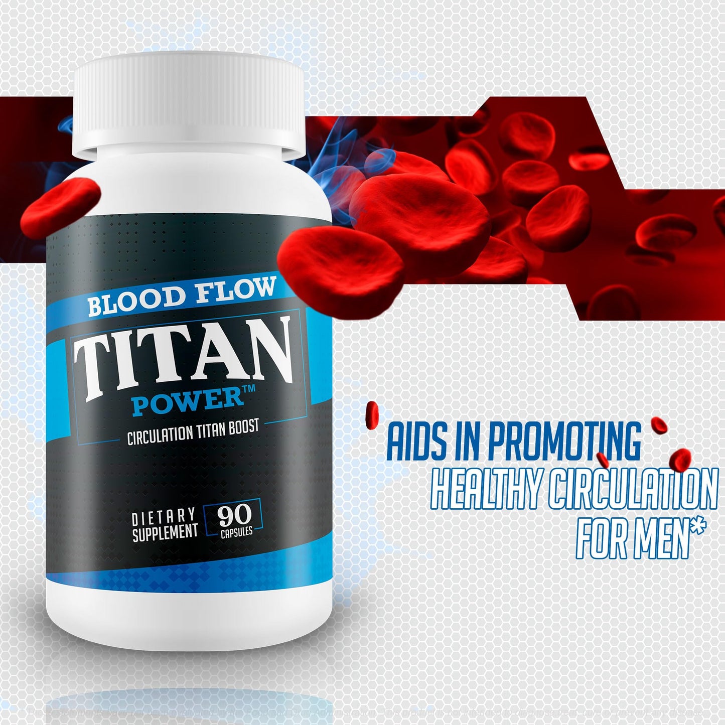 Blood Flow Titan Power Circulation Titan Boost Capsule, 90 Count