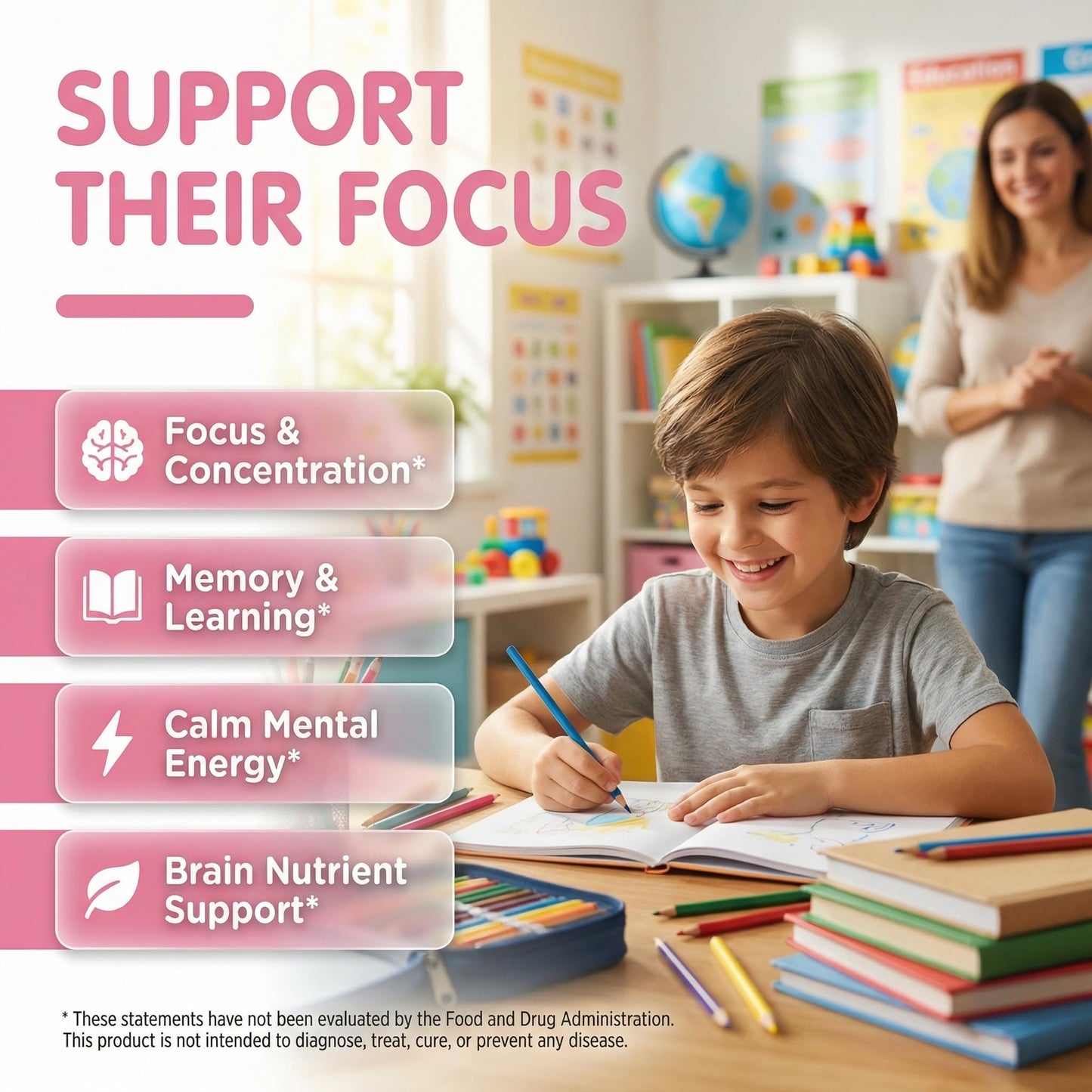 Clean Nutraceuticals Kids Focus Gummies, 60 Count