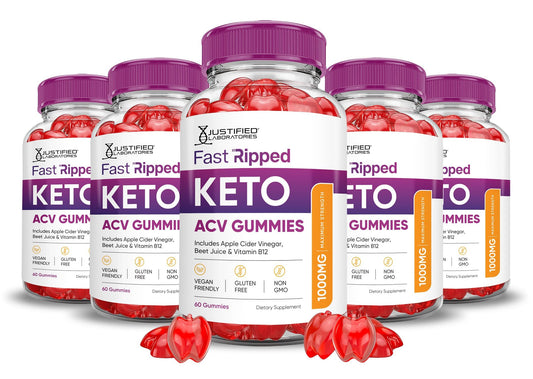 Justified Laboratories Fast Ripped Keto ACV Gummies 300 Servings