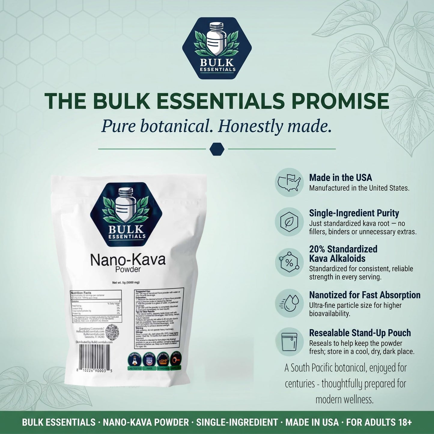 Bulk Essentials Nano-Kava Powder 0.17 oz