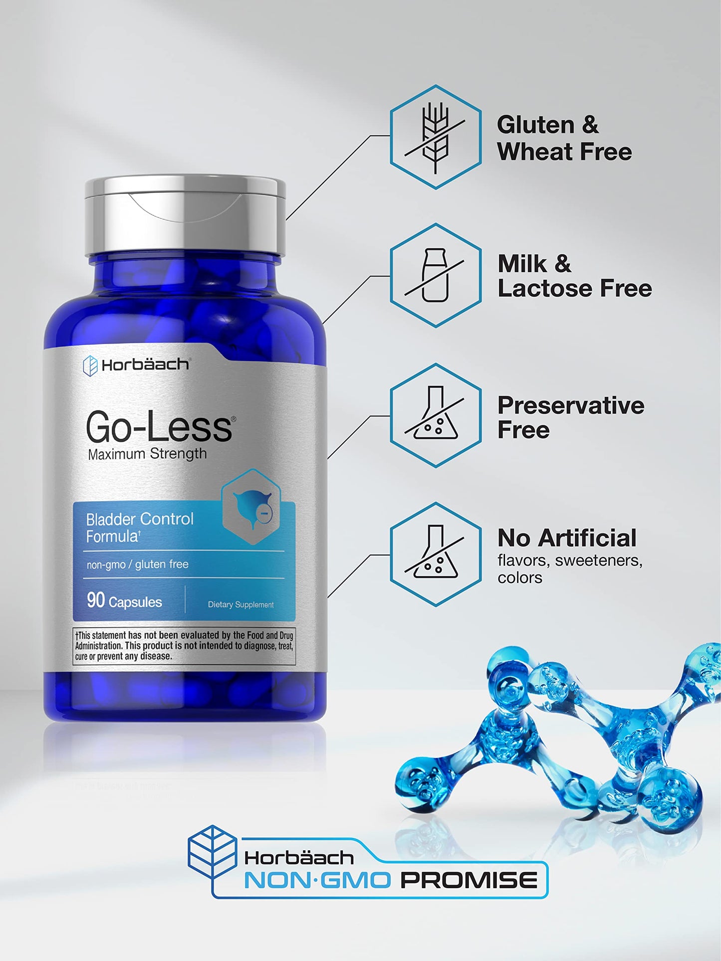 Horbäach Go Less Bladder Control Capsule, 90 Count