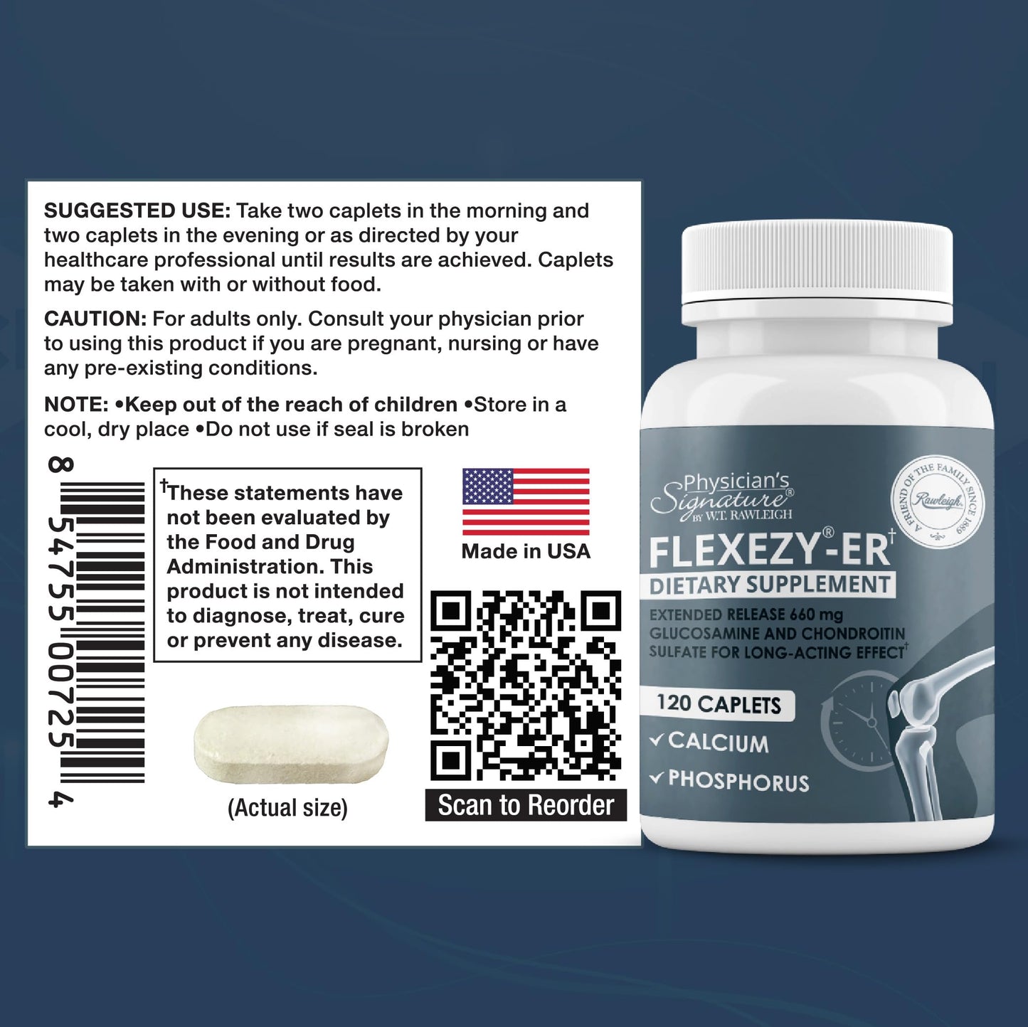 Rawleigh Flexezy-ER Caplets 120 Count