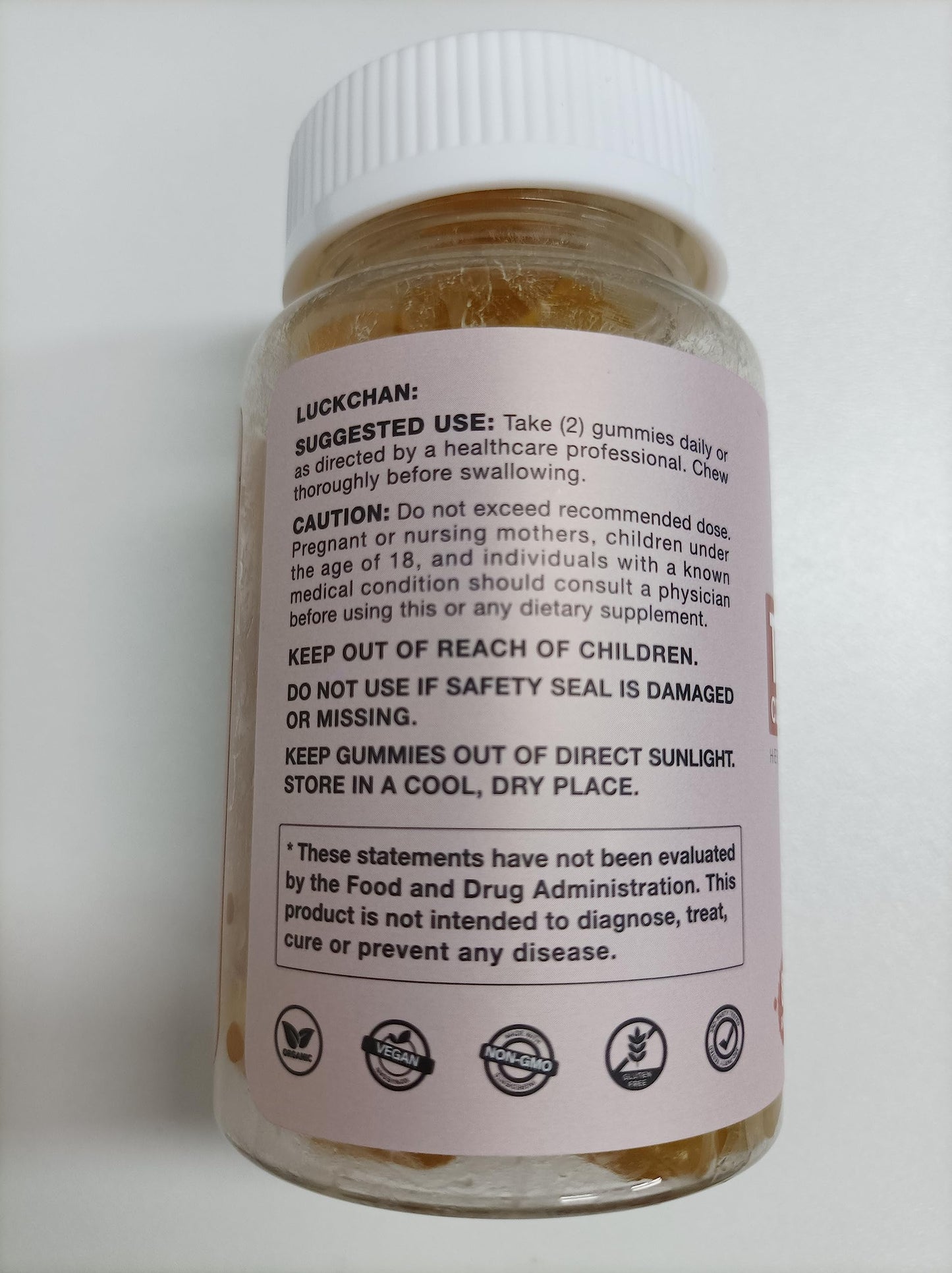 LUCKCHAN Turmeric Curcumin Gummies with Ginger & Black Pepper Herbal Supplement, 400 Count