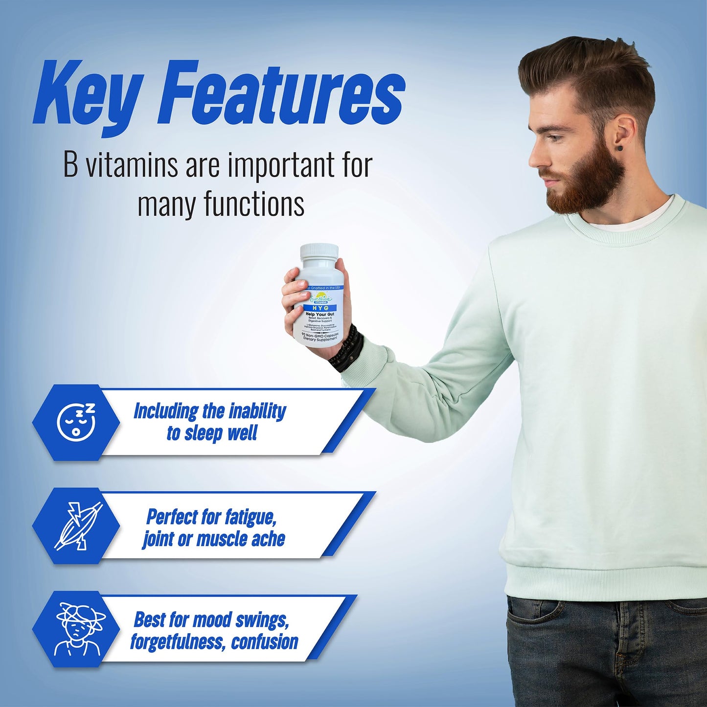 Sunshine Vitamins Digestive Enzymes & Probiotics Capsule, 90 Count