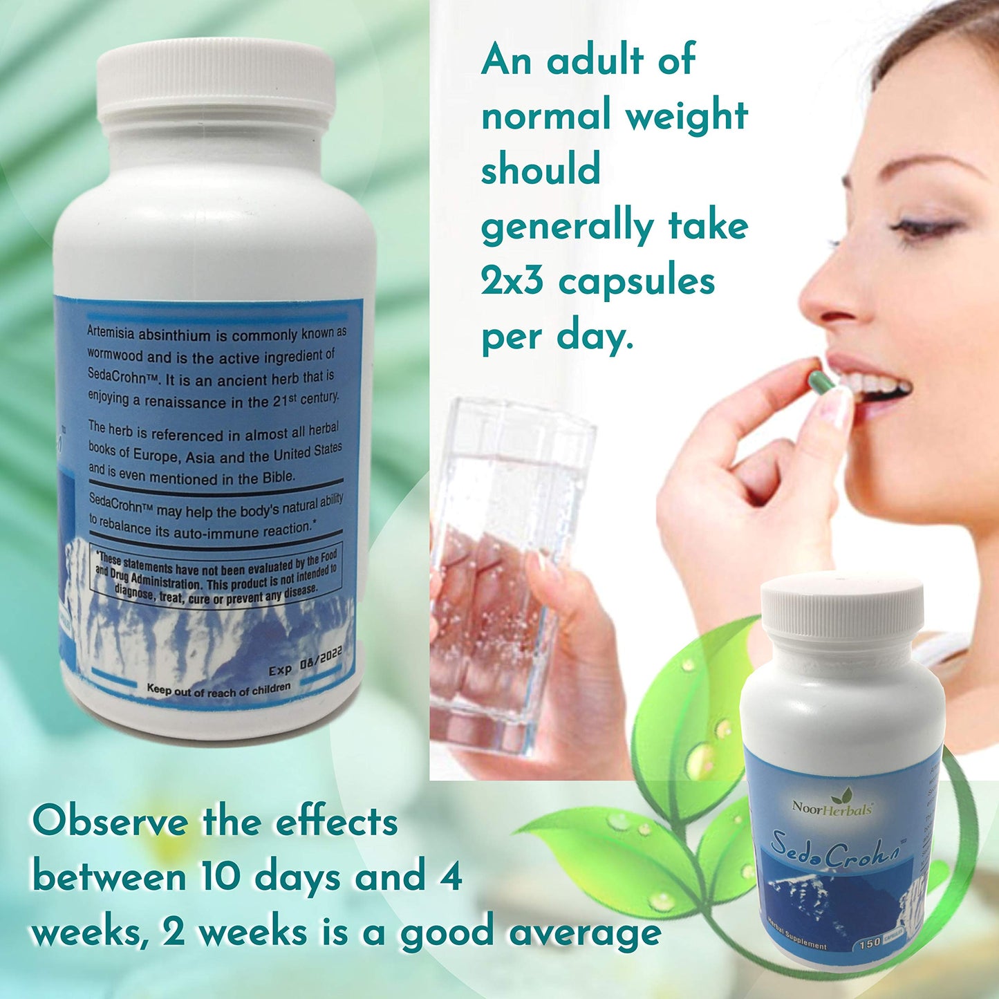 NoorHerbals SedaCrohn Capsules 150