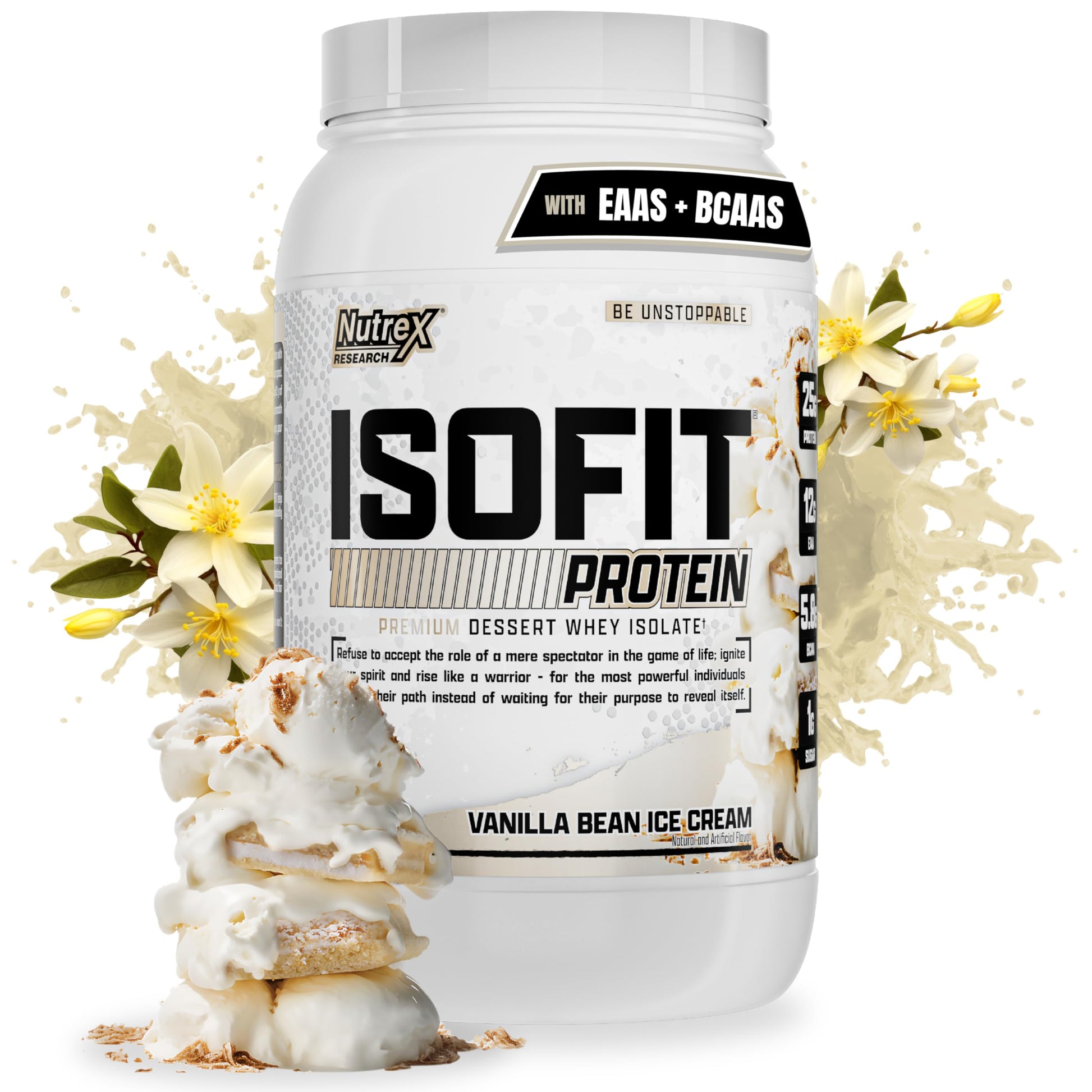 Nutrex Research IsoFit Whey Protein Isolate Instantized Powder 30 Servings