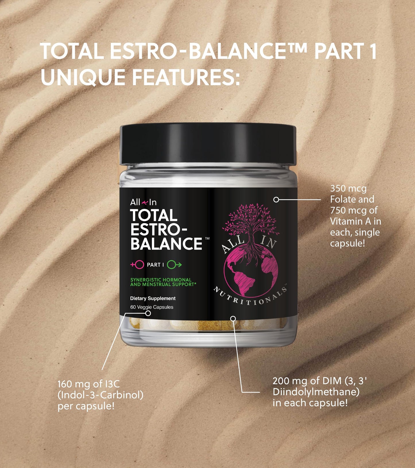 All In Nutritionals Total Estro Balance Part I Capsule 60 Count