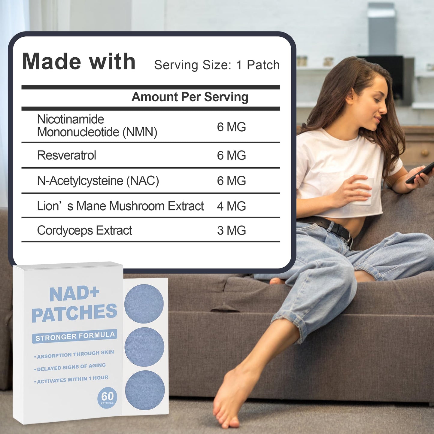 Rulinal NAD Patch for Women Tablet 1
