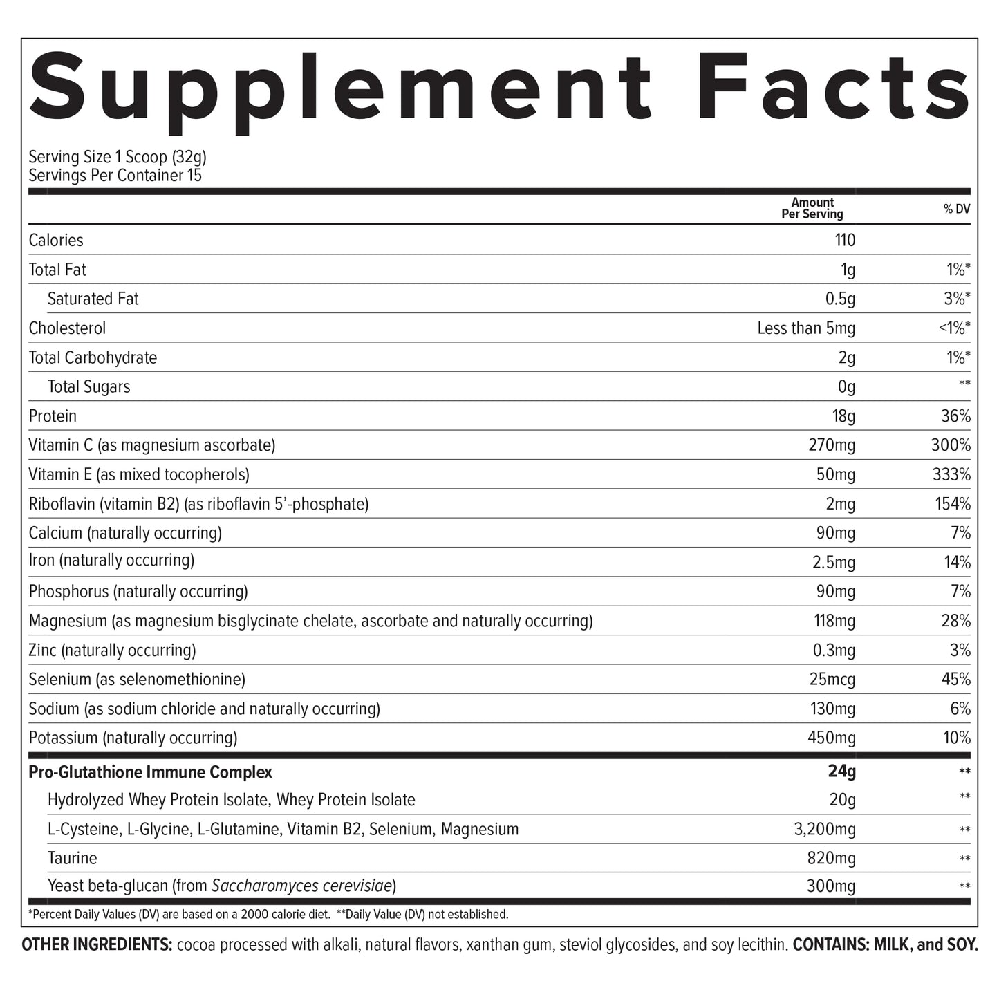 Essential Nutrition Immuno Whey Isolate & Hydrolyzed Whey Protein Powder with Added Amino Acids to Support Glutathione Production, Beta Glucan, Chocolate, 16.4 oz