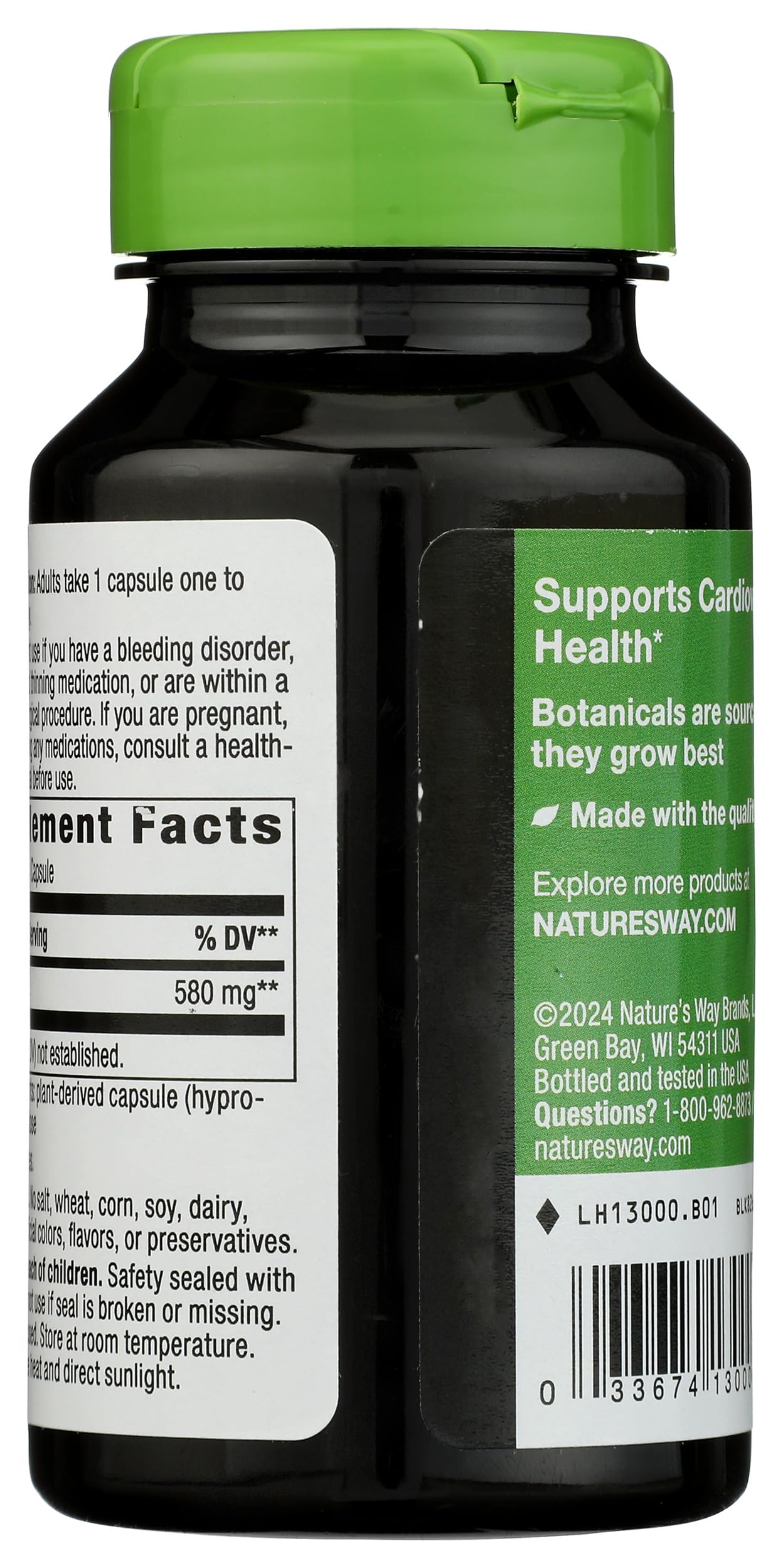 Nature's Way Garlic Vegetable Capsules 100 Count