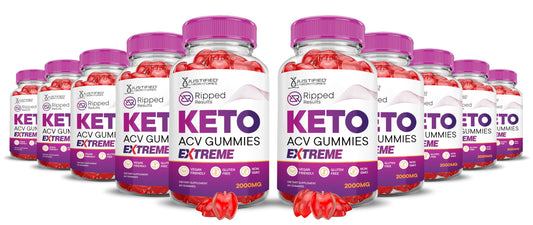 Justified Laboratories Ripped Results Keto ACV 600 Gummies