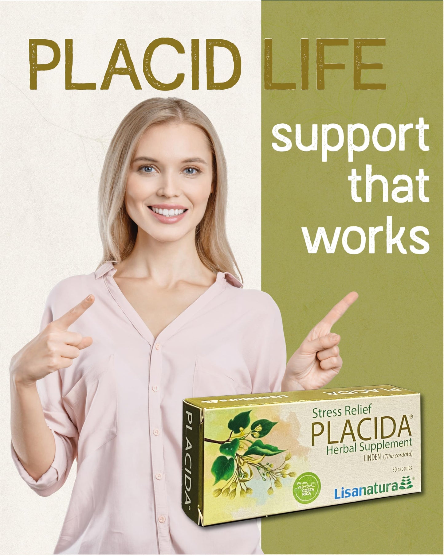 Lisanatura Placida Herbal Supplement 30 Capsules