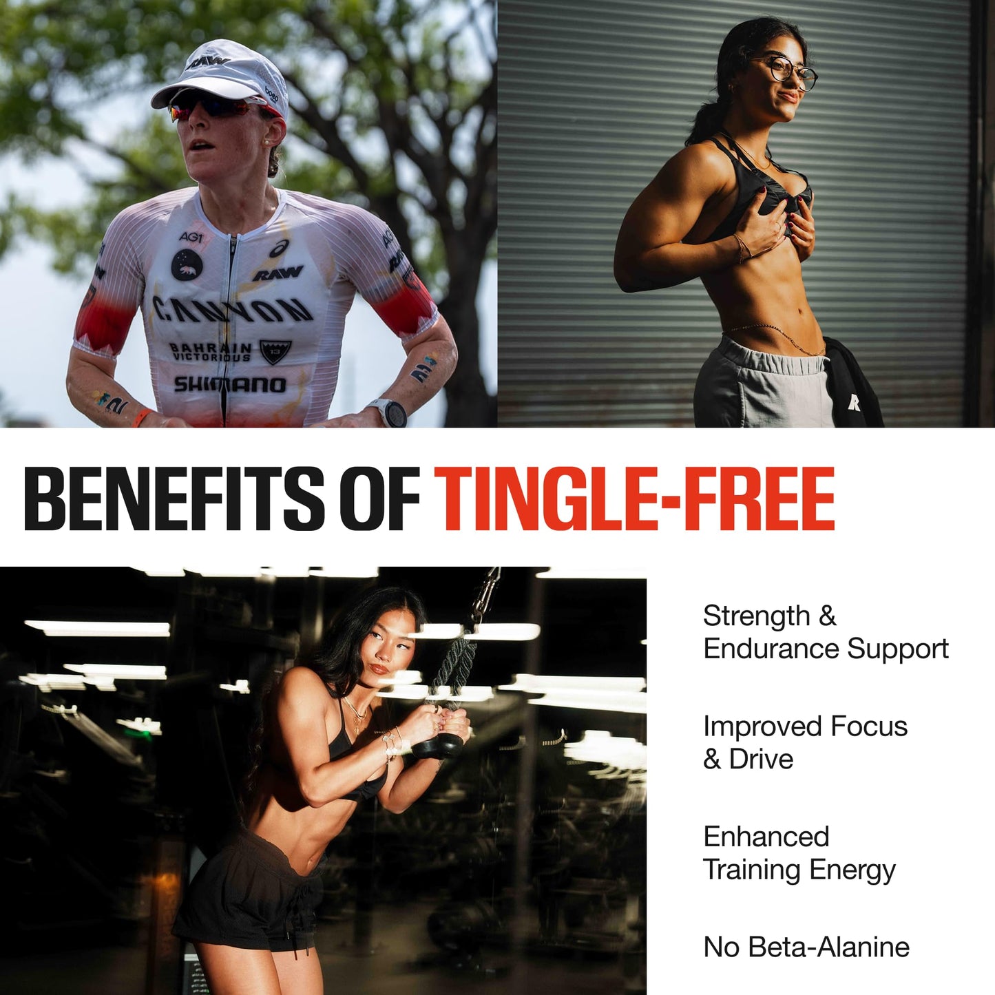 RAW Essential Tingle-Free Pre Workout Powder Guava Passion Fruit 13.86 oz
