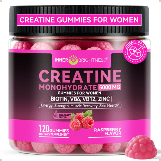 Inner Brightness Creatine Monohydrate Gummies 120 Count