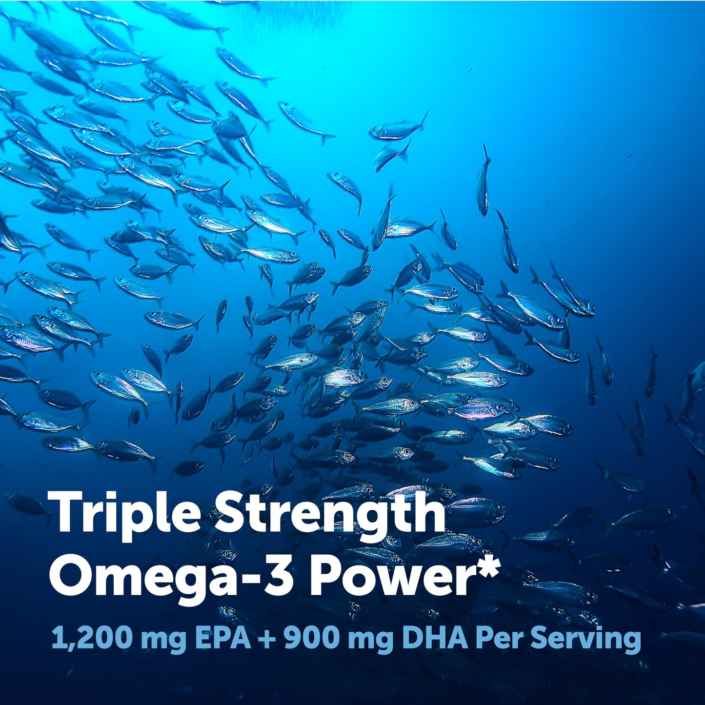 Micro Ingredients Triple Strength Omega-3 Fish Oil Softgels, 120 Count