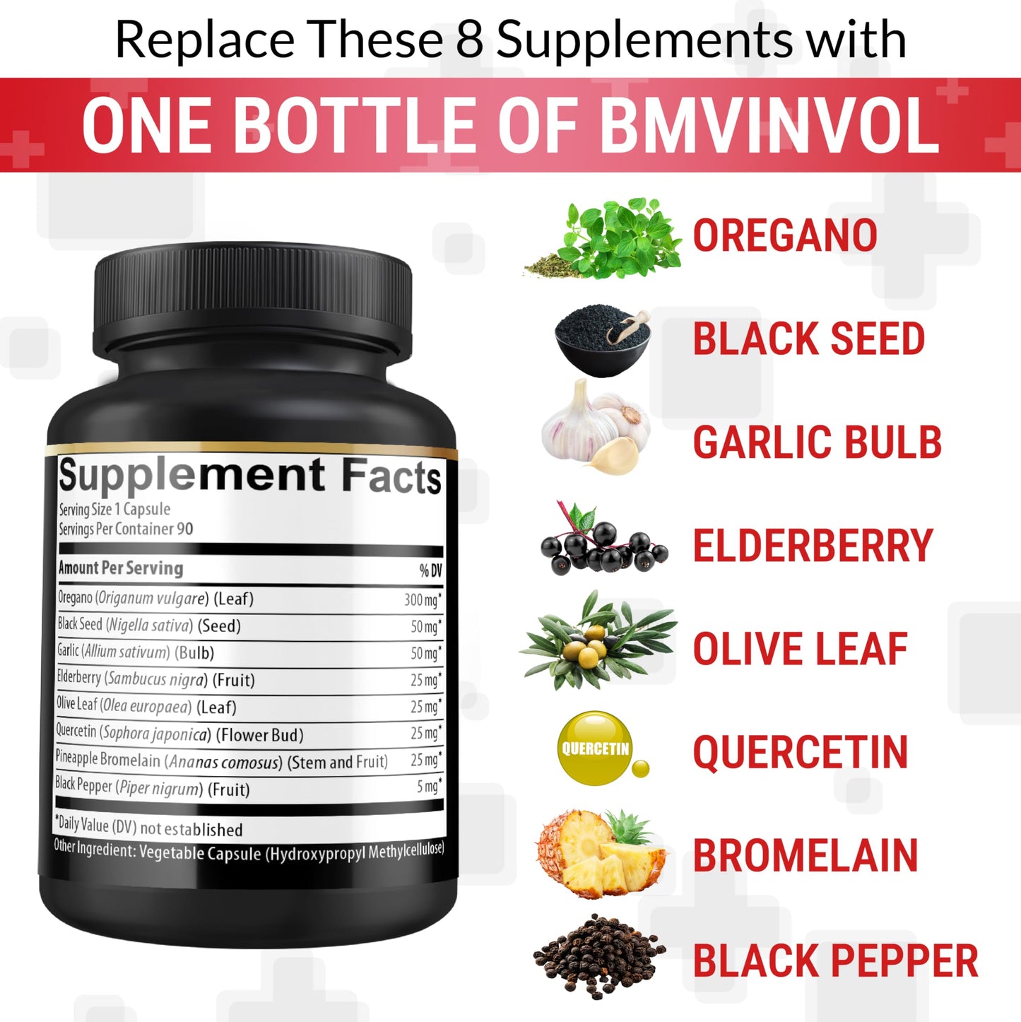 BMVINVOL Oregano Supplement Capsule 90 Capsules