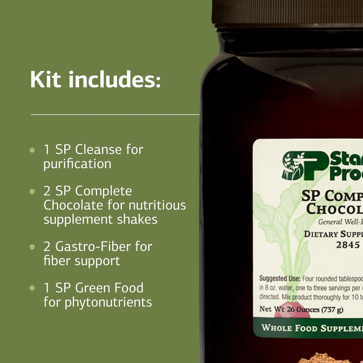 Standard Process Purification Product Kit with SP Complete and Gastro Fiber, Capsule, 1 Kit