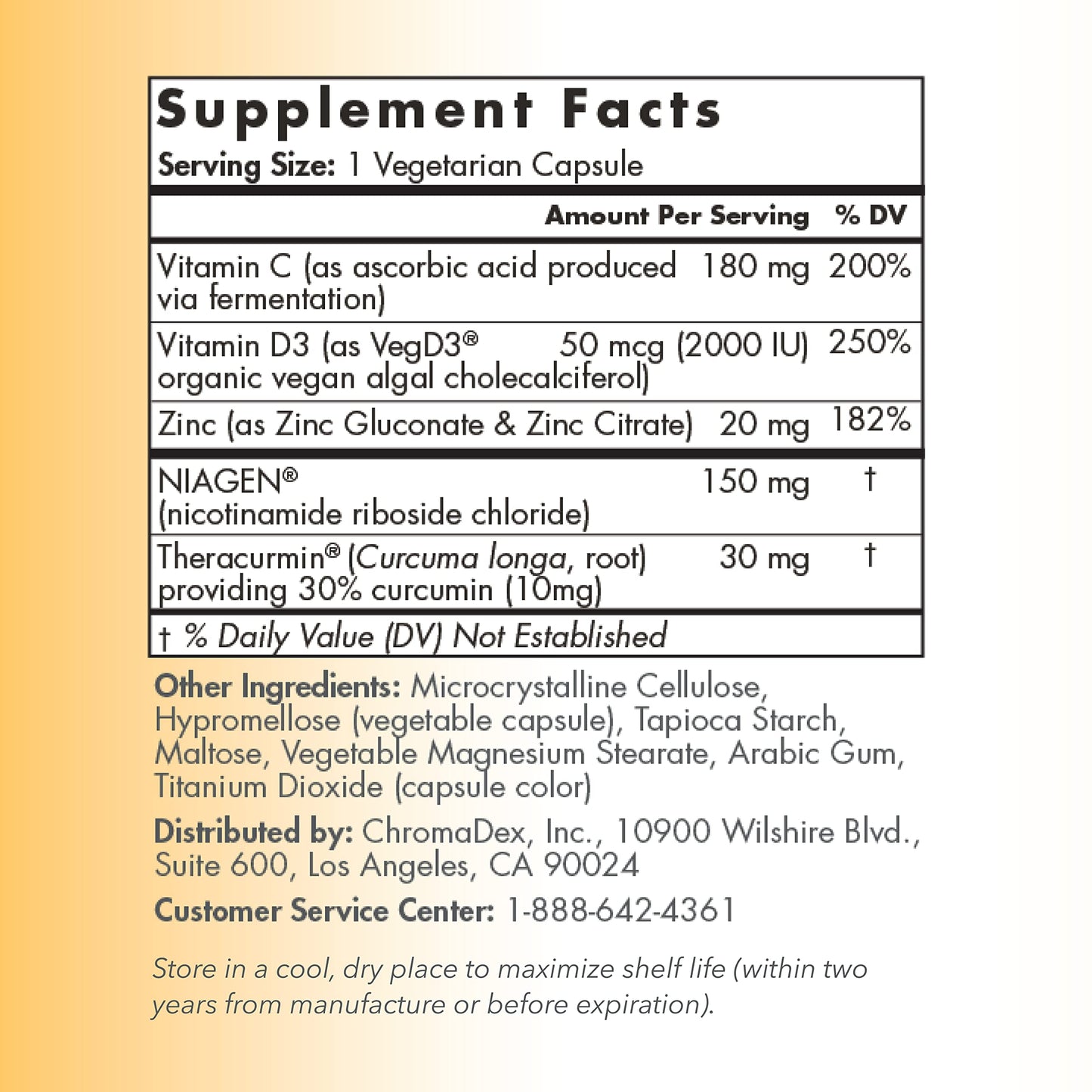 TRU NIAGEN Immune Support Niagen NAD+ Booster Capsules, 60 Capsules