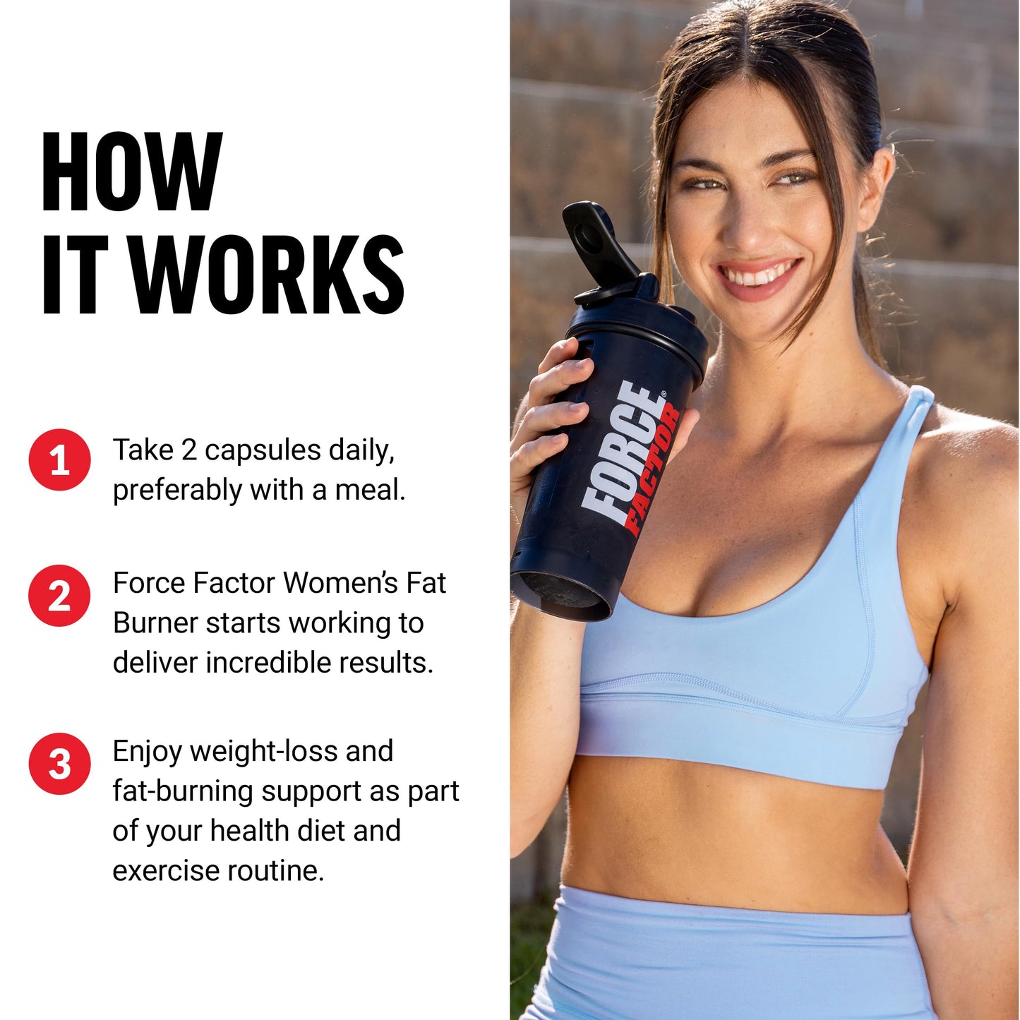 Force Factor Women’s Fat Burner, Metabolism Booster, and Weight-Loss Supplement Capsule 120