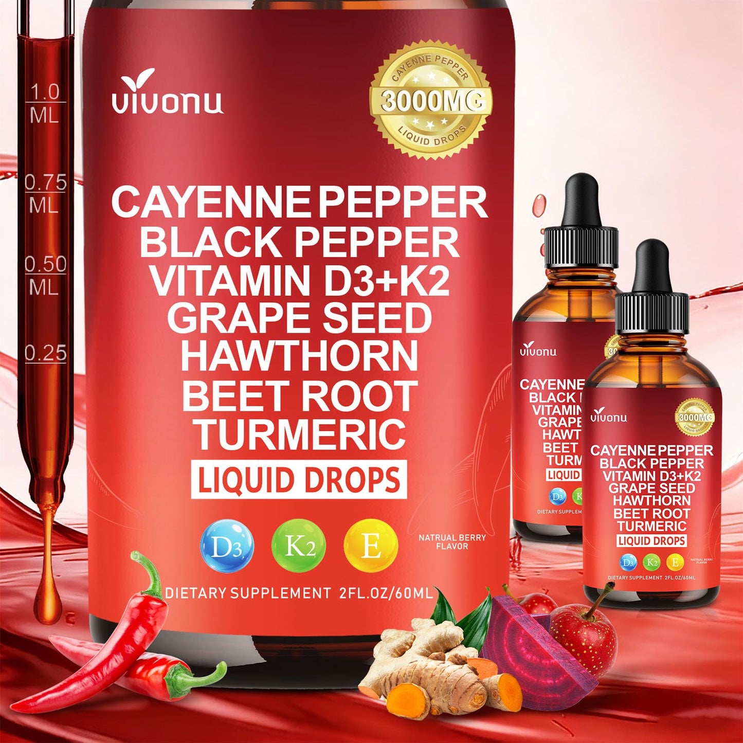 VivoNu Cayenne Pepper Capsule 240 Count