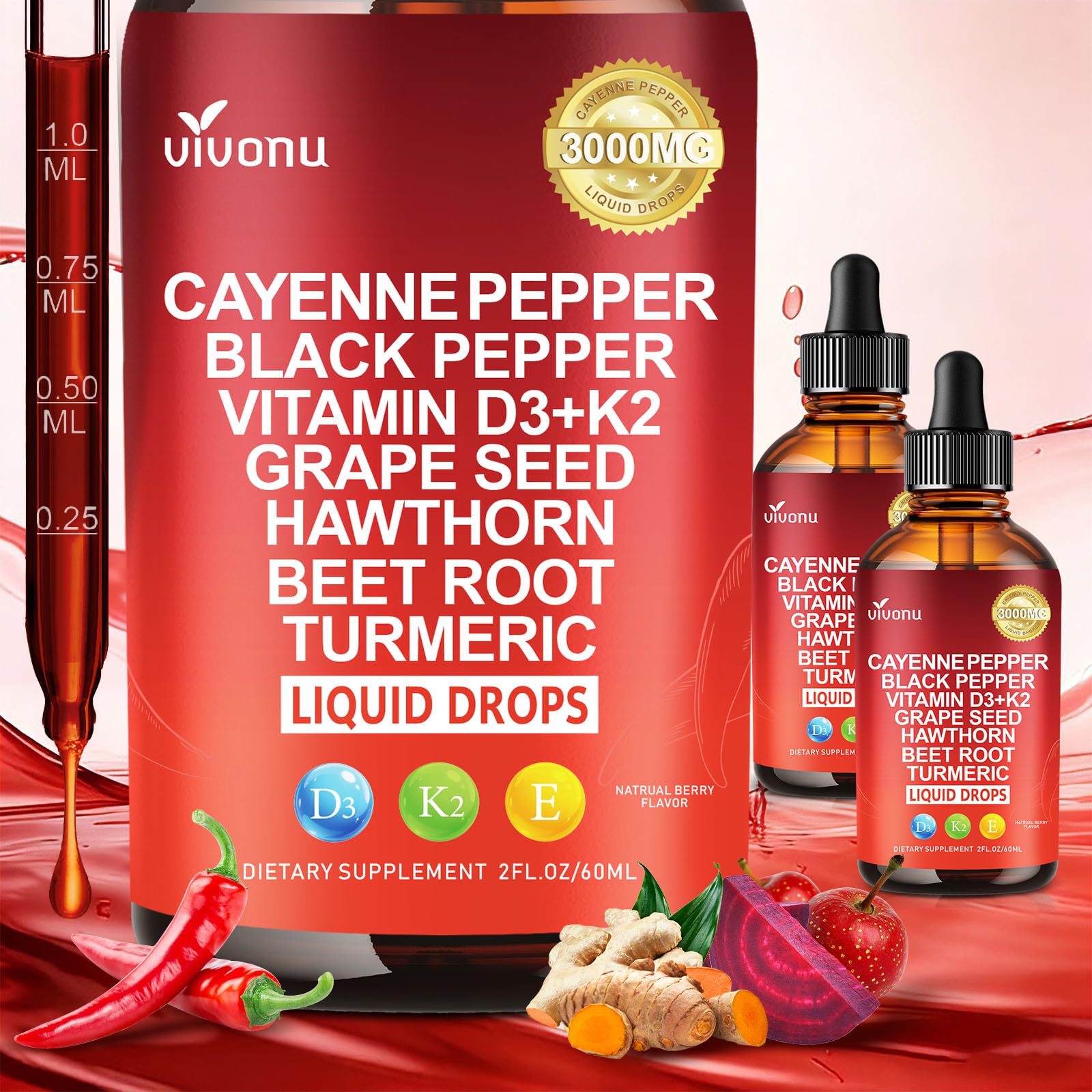 VivoNu Cayenne Pepper Capsule 240 Count