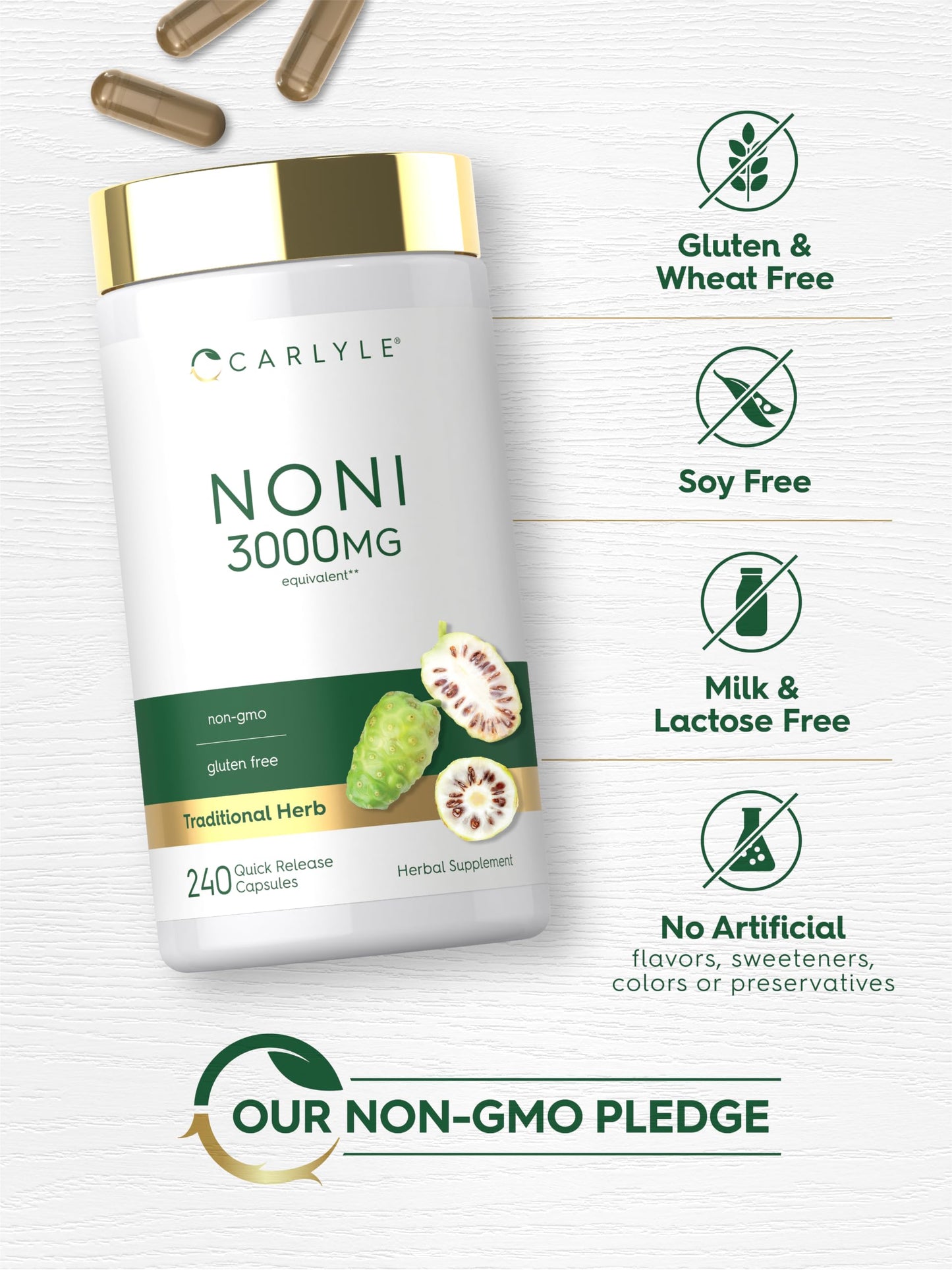 Carlyle Noni Fruit Capsules 240