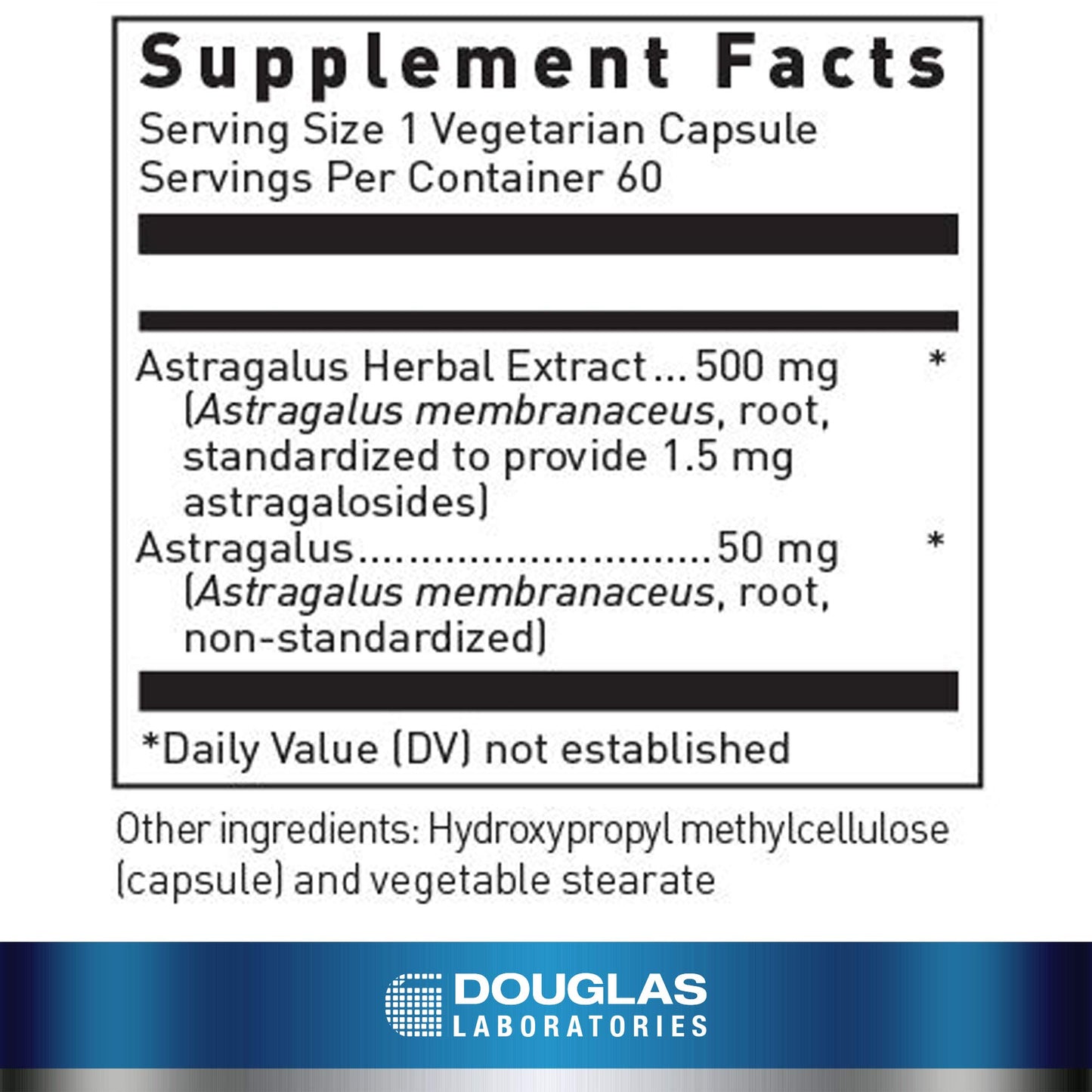 Douglas Laboratories Astragalus Max-V Supplement Capsules 60