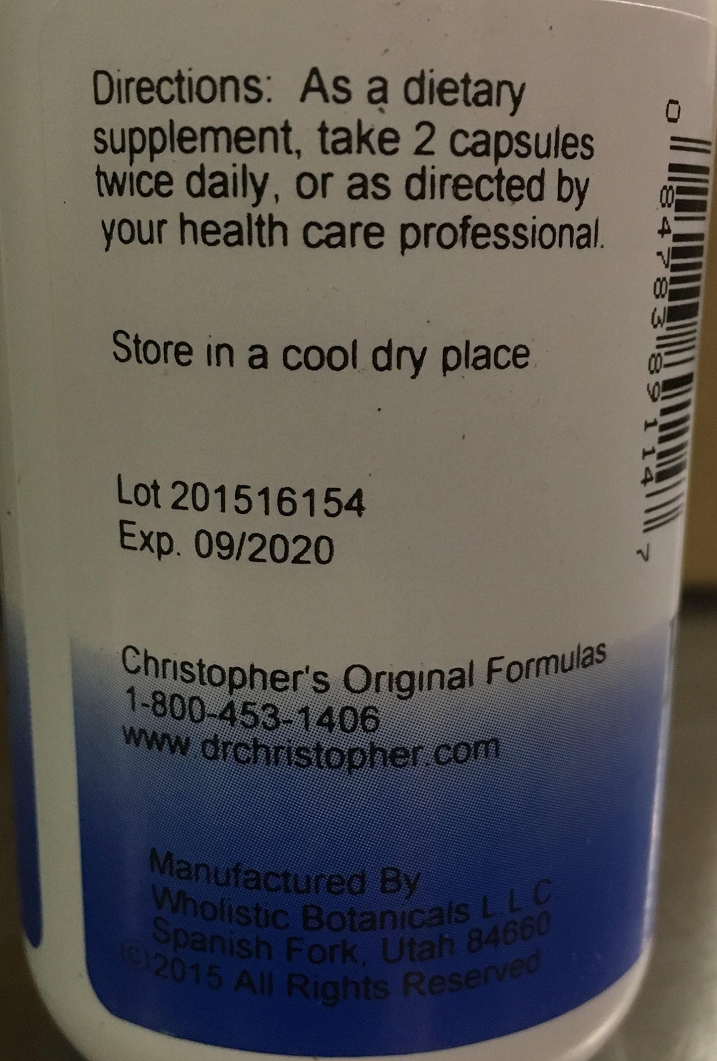 Christopher's Original Formulas Female Tonic Formula Capsule, 100 Count
