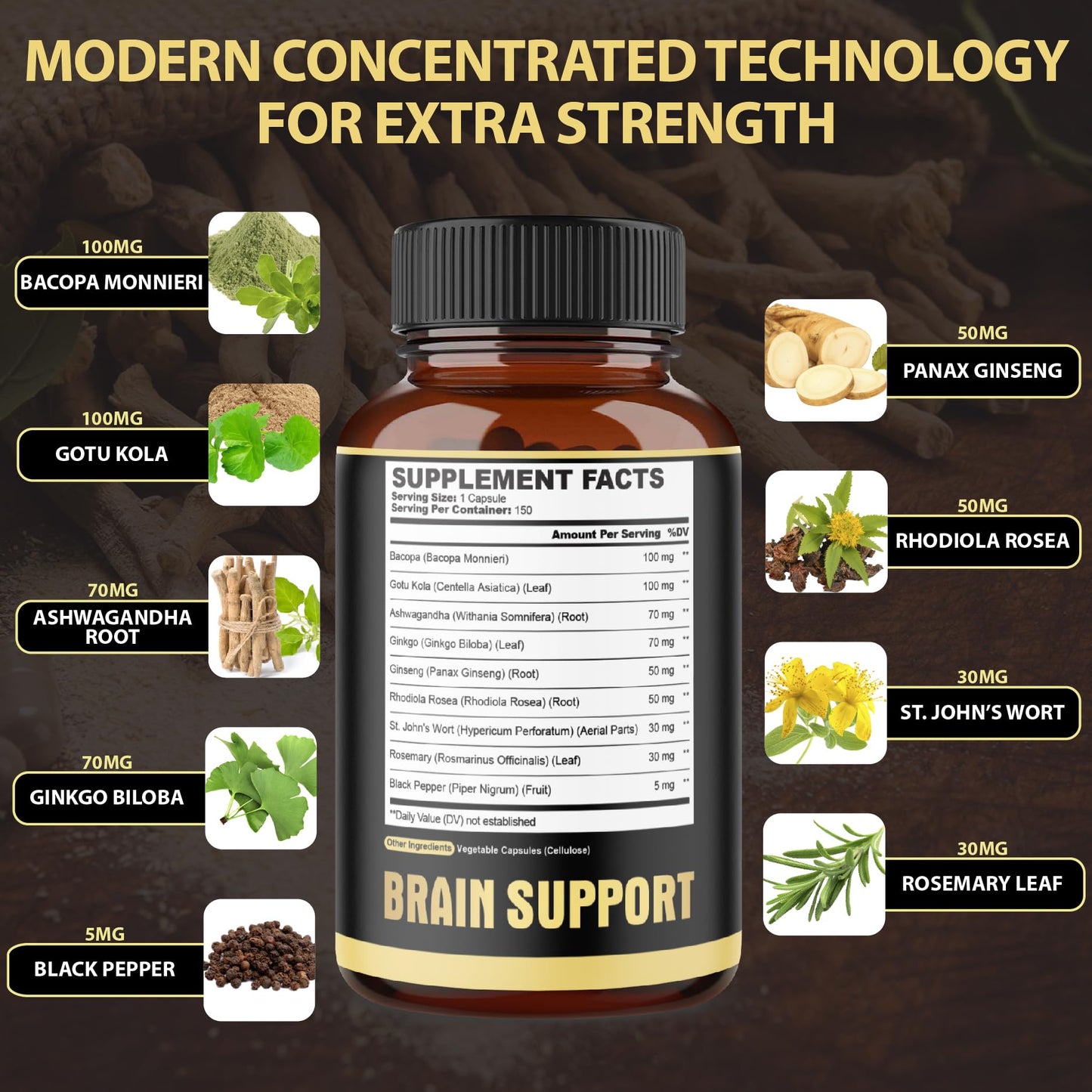 agobi 9in1 Brain Support Supplement Capsule, 150 Count