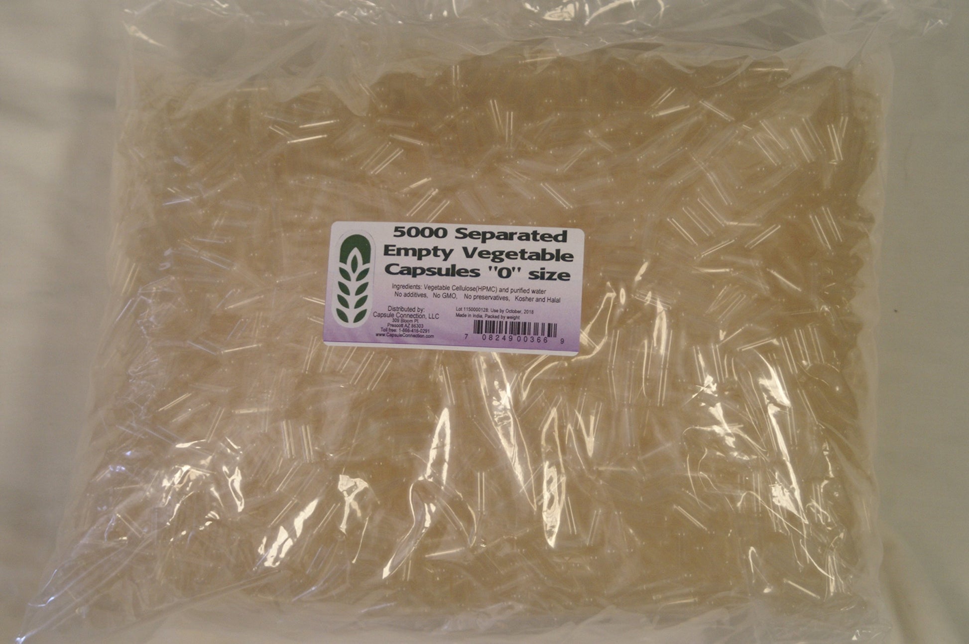 Capsule Connection 5000 Separated Vegetable Capsules