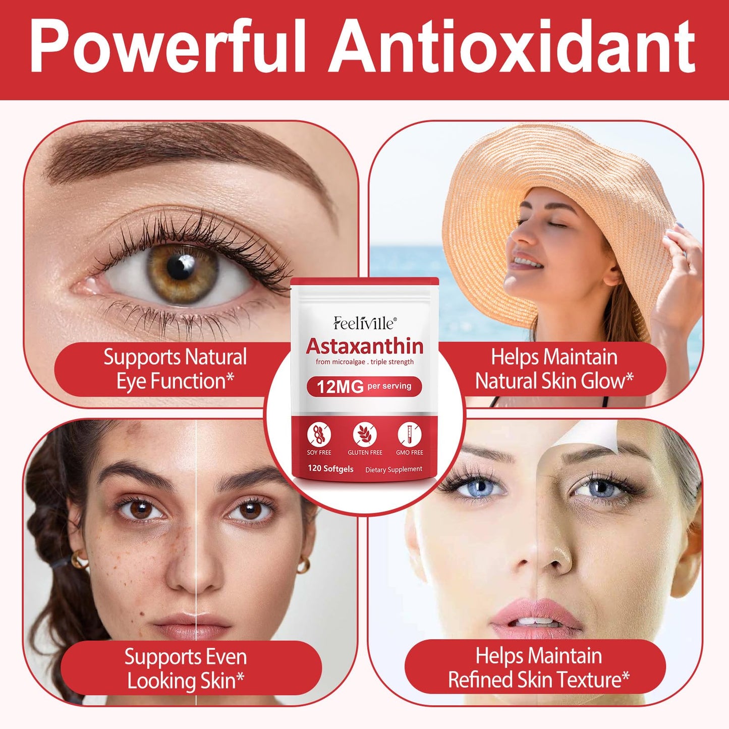 Buyourtaste Astaxanthin 12mg Softgels 120 Count