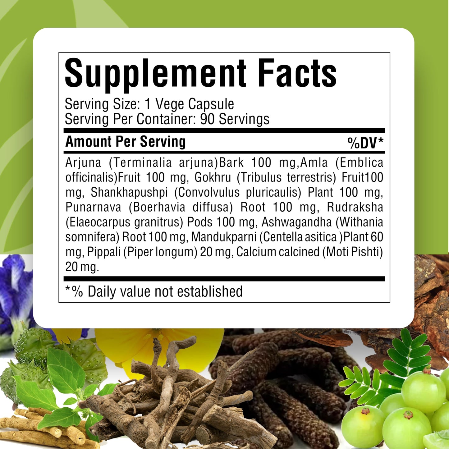 Herbsforever Cardio-B Ayurvedic Herbal Supplement Capsules 90 Count