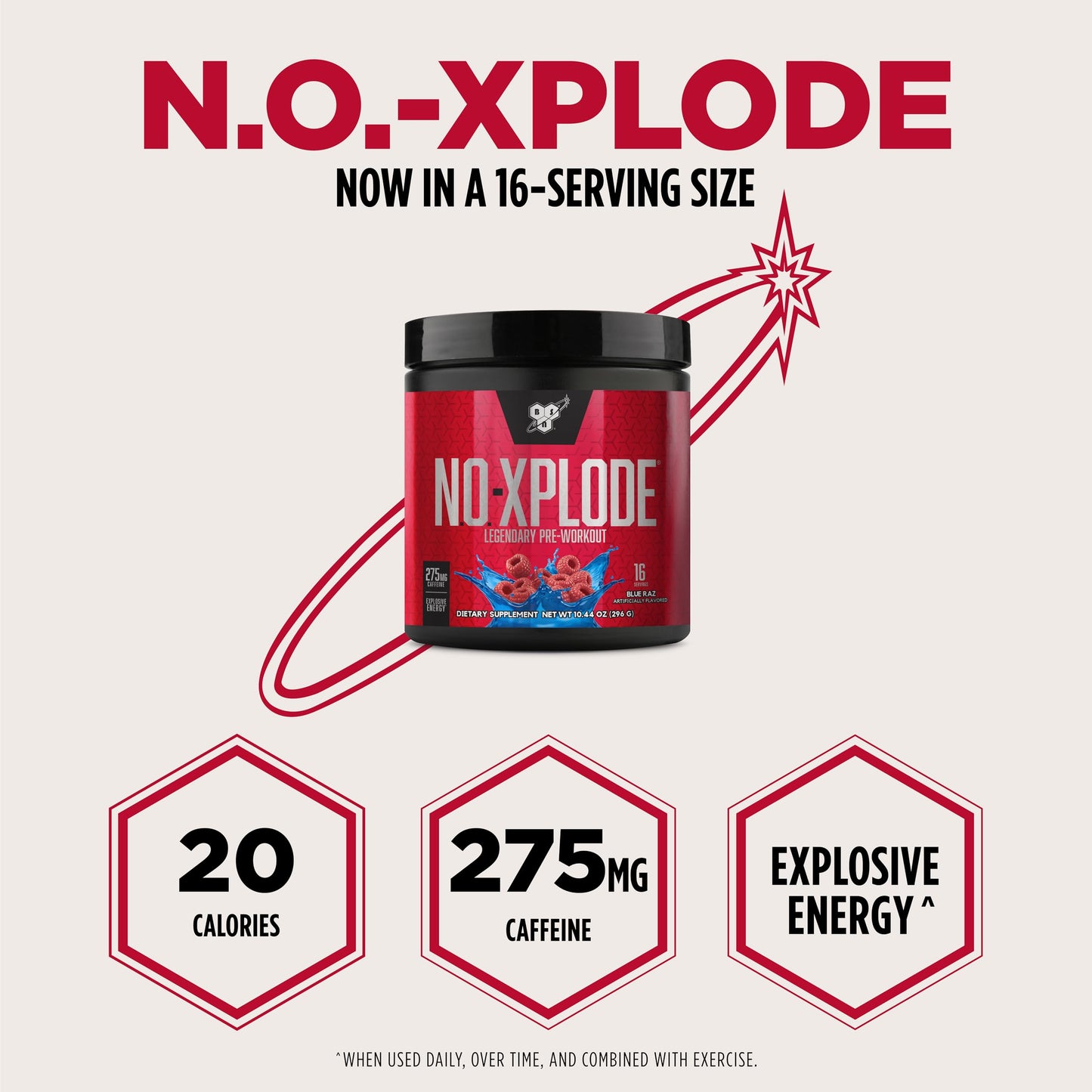BSN N.O.-XPLODE Pre Workout Powder, 10.44 oz