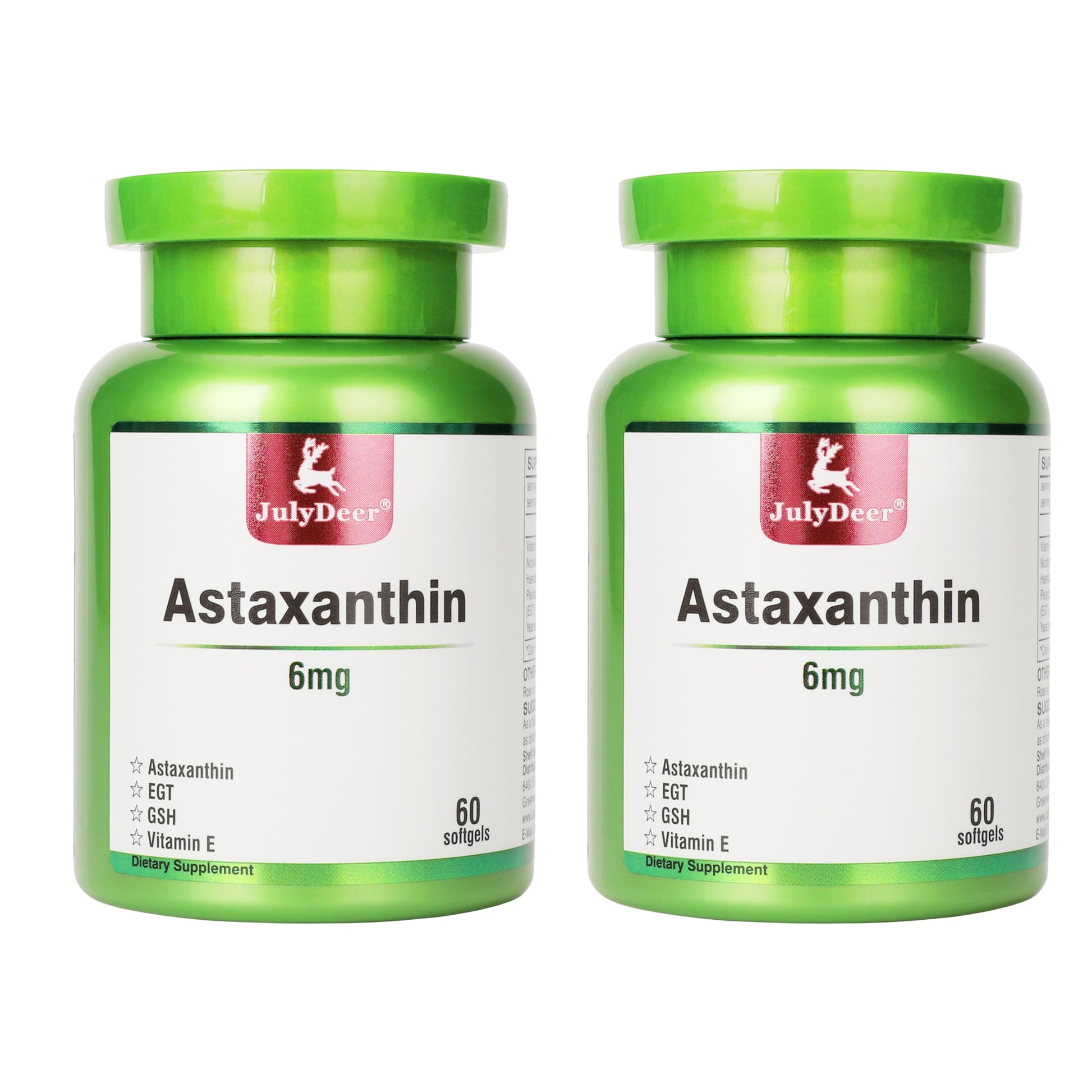 JulyDeer Astaxanthin 6mg Softgels 120