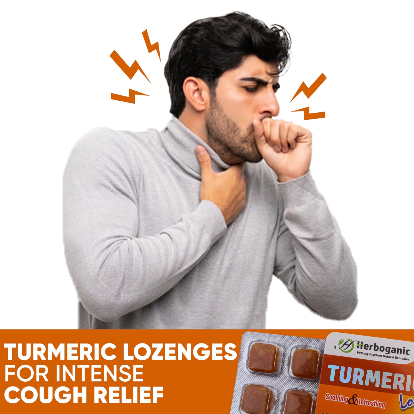 HERBOGANIC Turmeric Lozenges Tablet 120