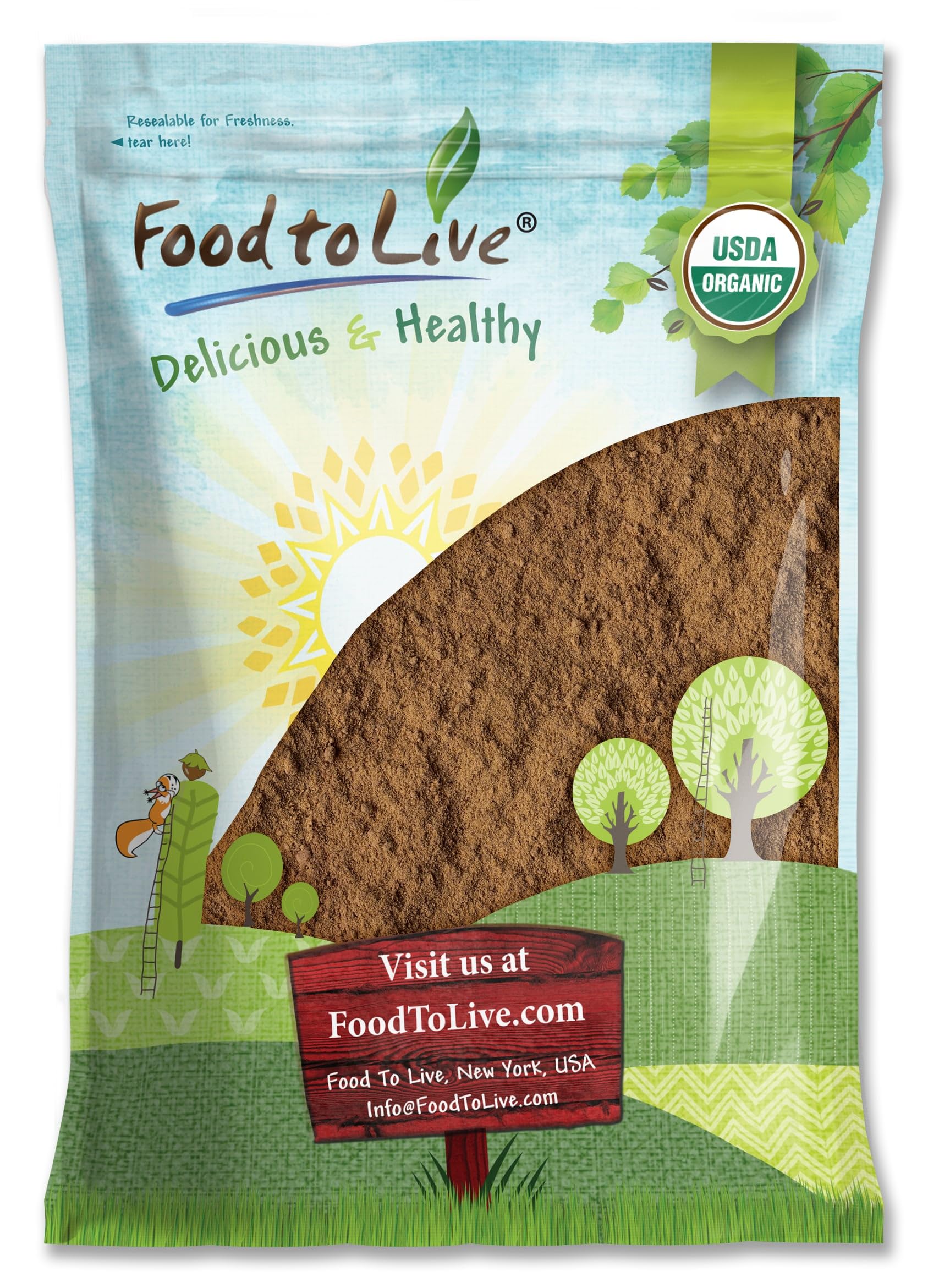 Food to Live Red Reishi Mushroom Powder, 96 Ounce