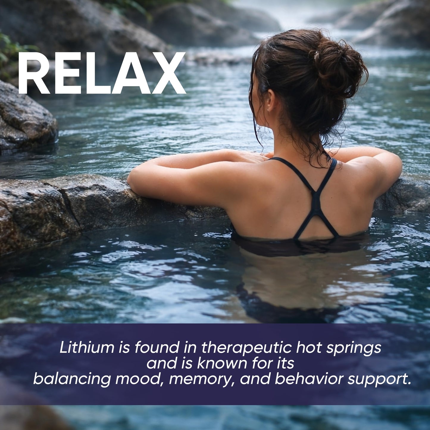 YOCMIPS Lithium Orotate 10mg Anxiety, Stress & Mood Support, 90 Capsules