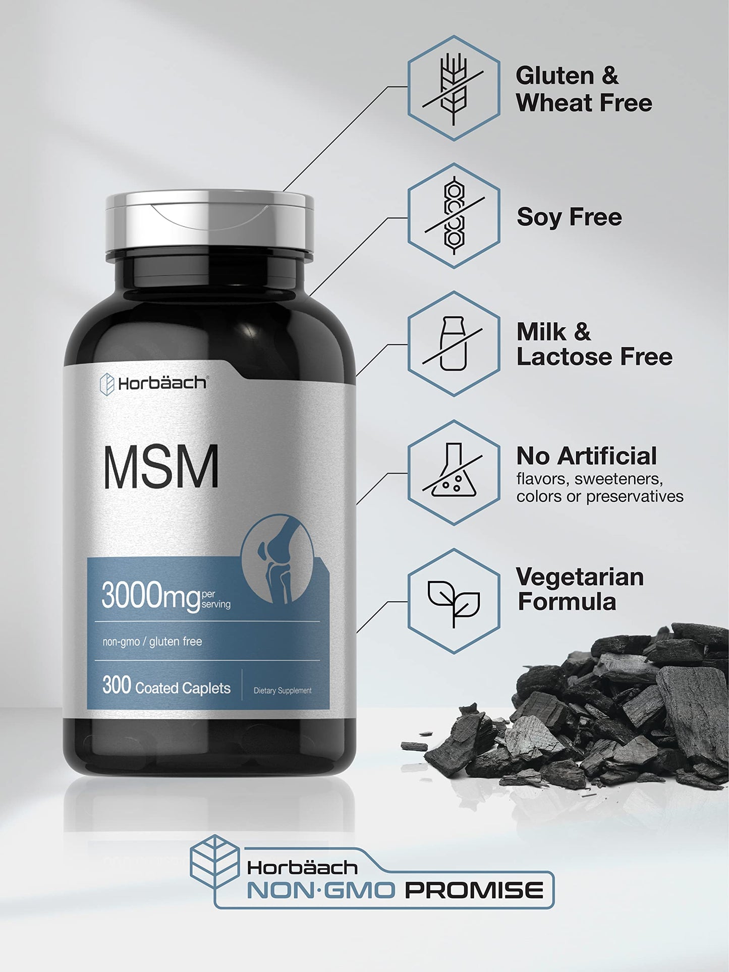 Horbäach MSM Supplement Caplets 300