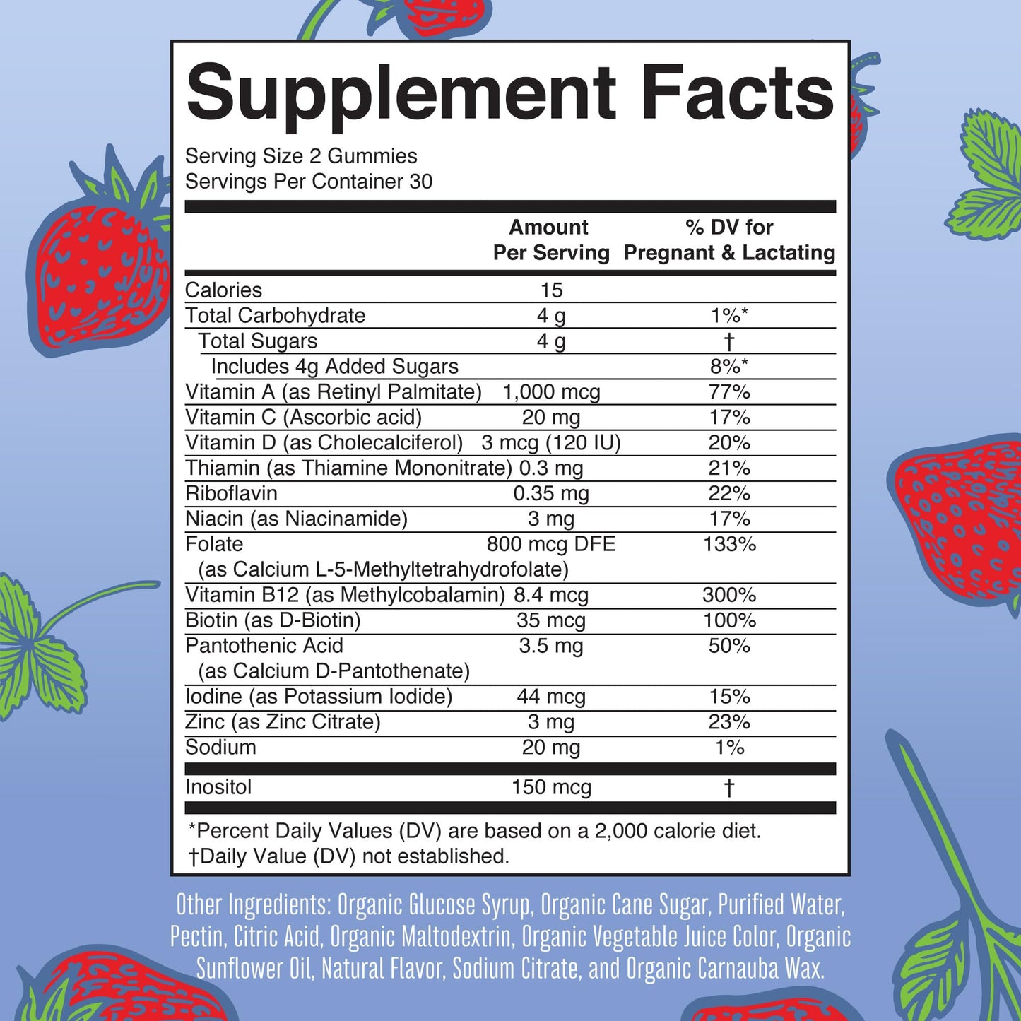 MARYRUTH'S Prenatal Postnatal Multivitamin Gummies, 120 Count
